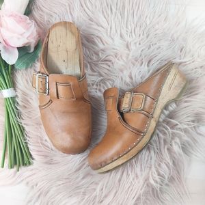 Vintage Bastad Joffeln 1970's wooden clogs
